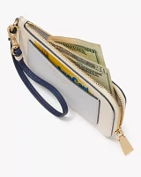 Ava Spring Pansies Card Case Wristlet