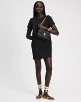 Scallop Shift Dress