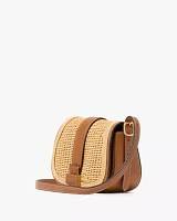 Nouveau Straw Mini Saddle Bag