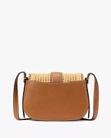 Nouveau Straw Mini Saddle Bag