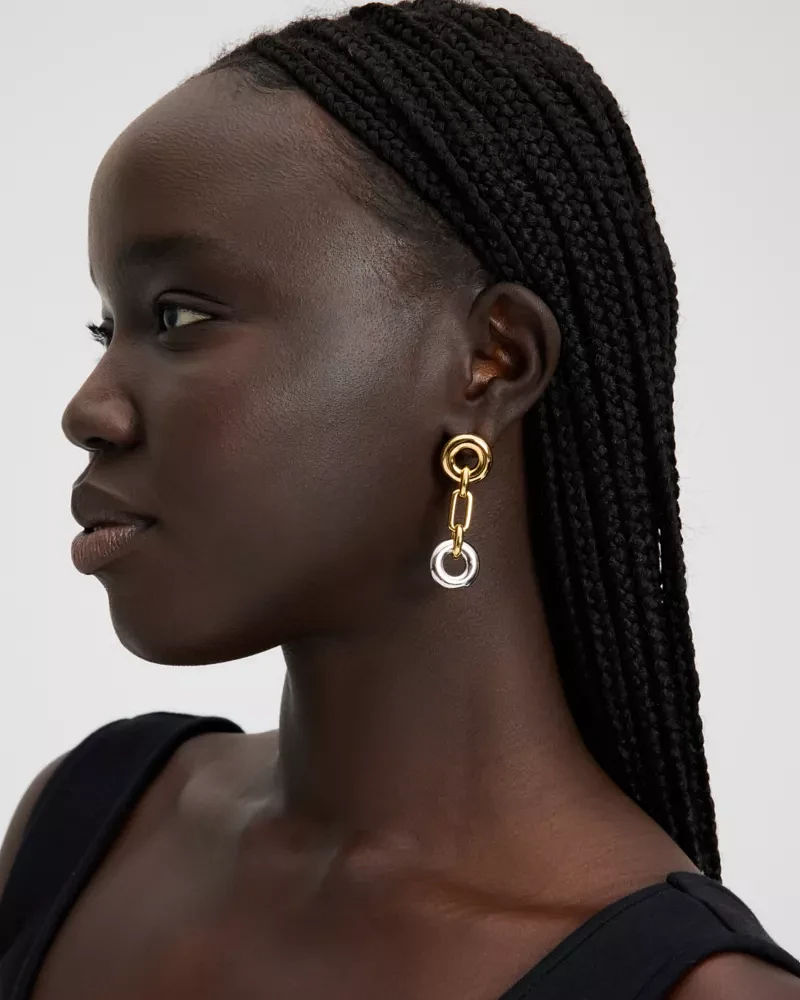 Interlock Linear Earrings