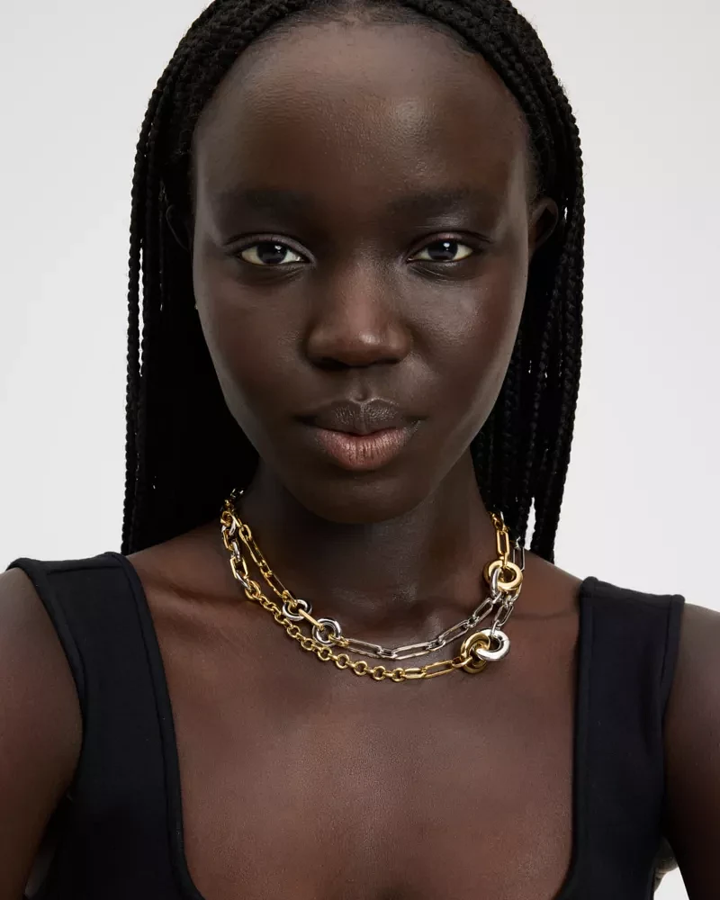 Interlock Long Necklace