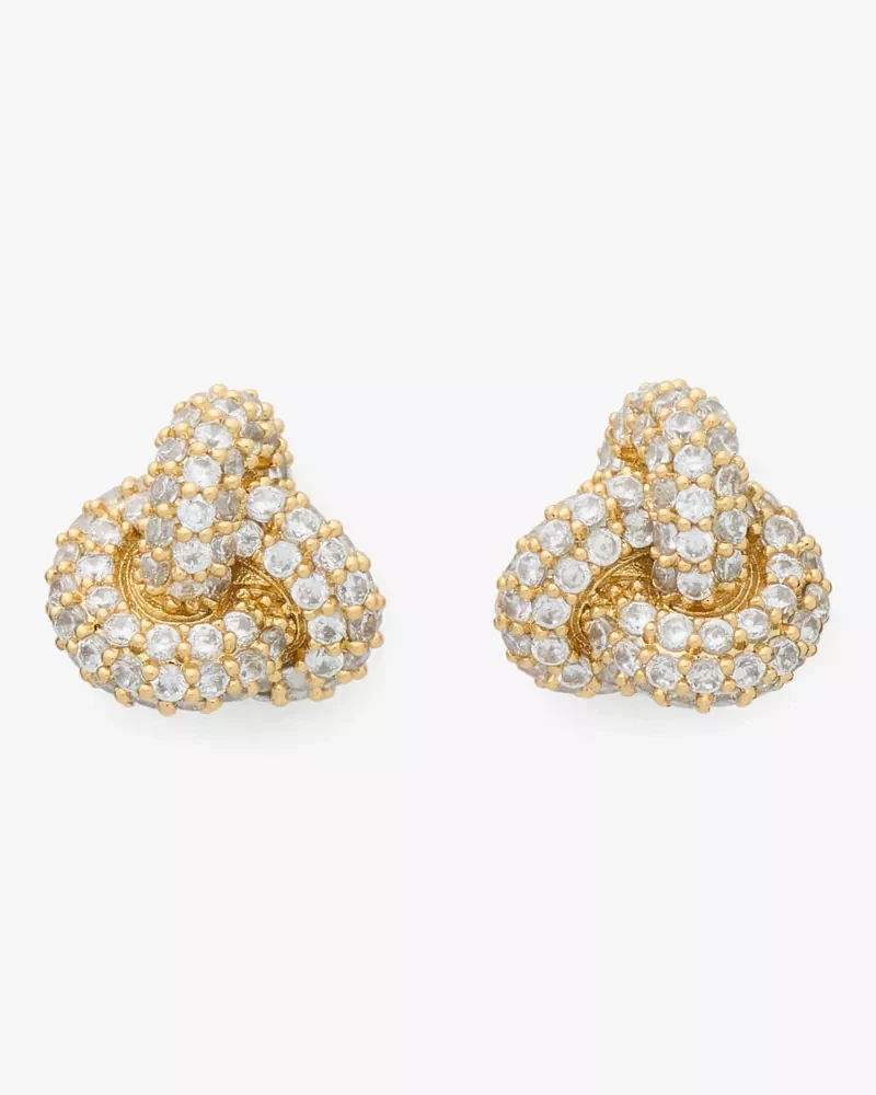 Double Knot Pave Studs