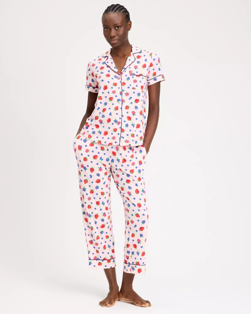 Mixed Berries Cropped Pj Set