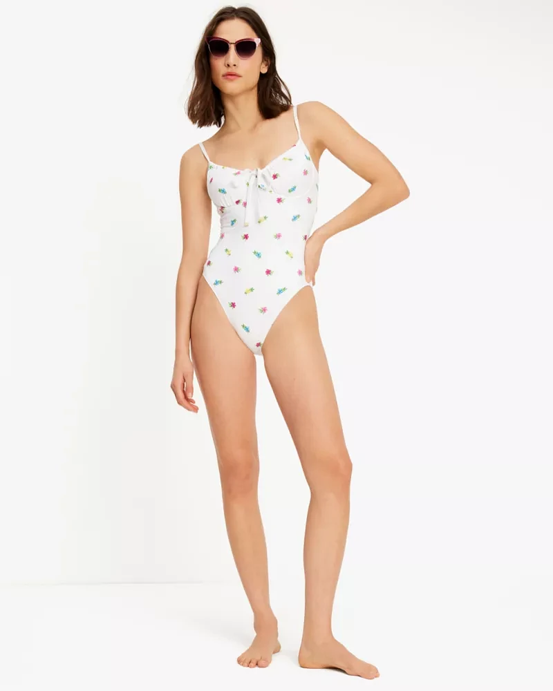 Sea Garden Embroidered One-piece