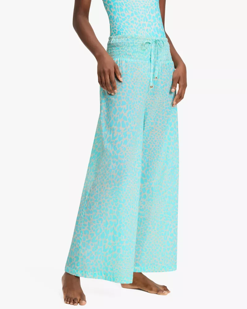 Regal Leopard Cover-up Pants