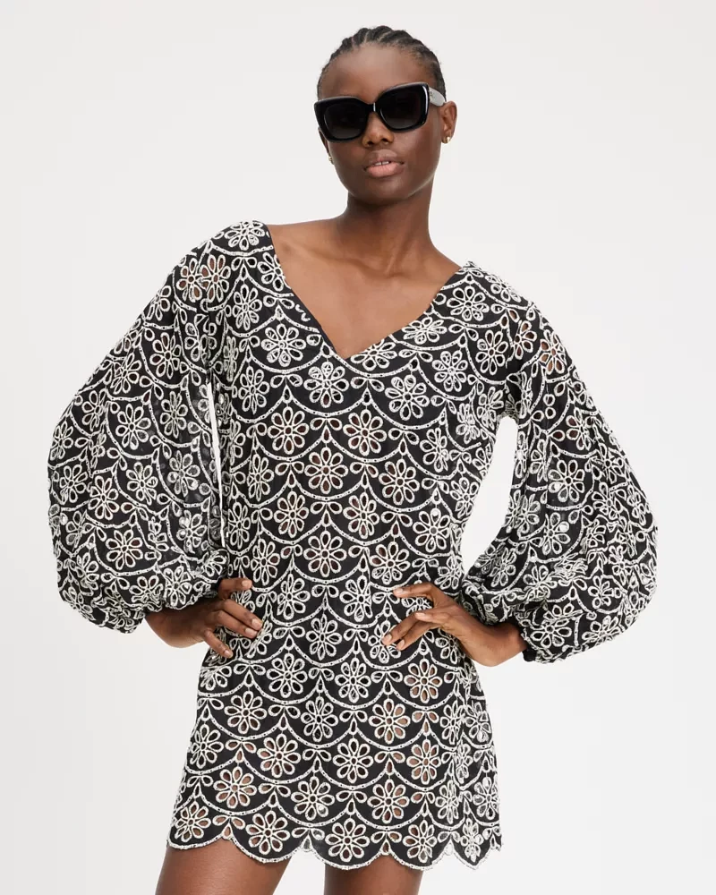Eyelet Cover-up Dress