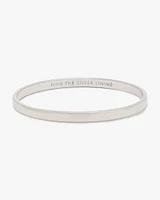 Silver Lining Idiom Bangle