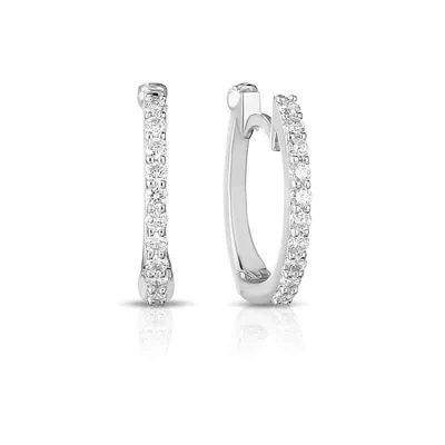 Shop pave diamond huggy earrings in Canada | La Maison MonacoShop