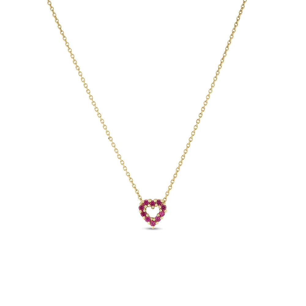 Shop dia ruby reversible heart necklace in Canada | La Maison MonacoShop