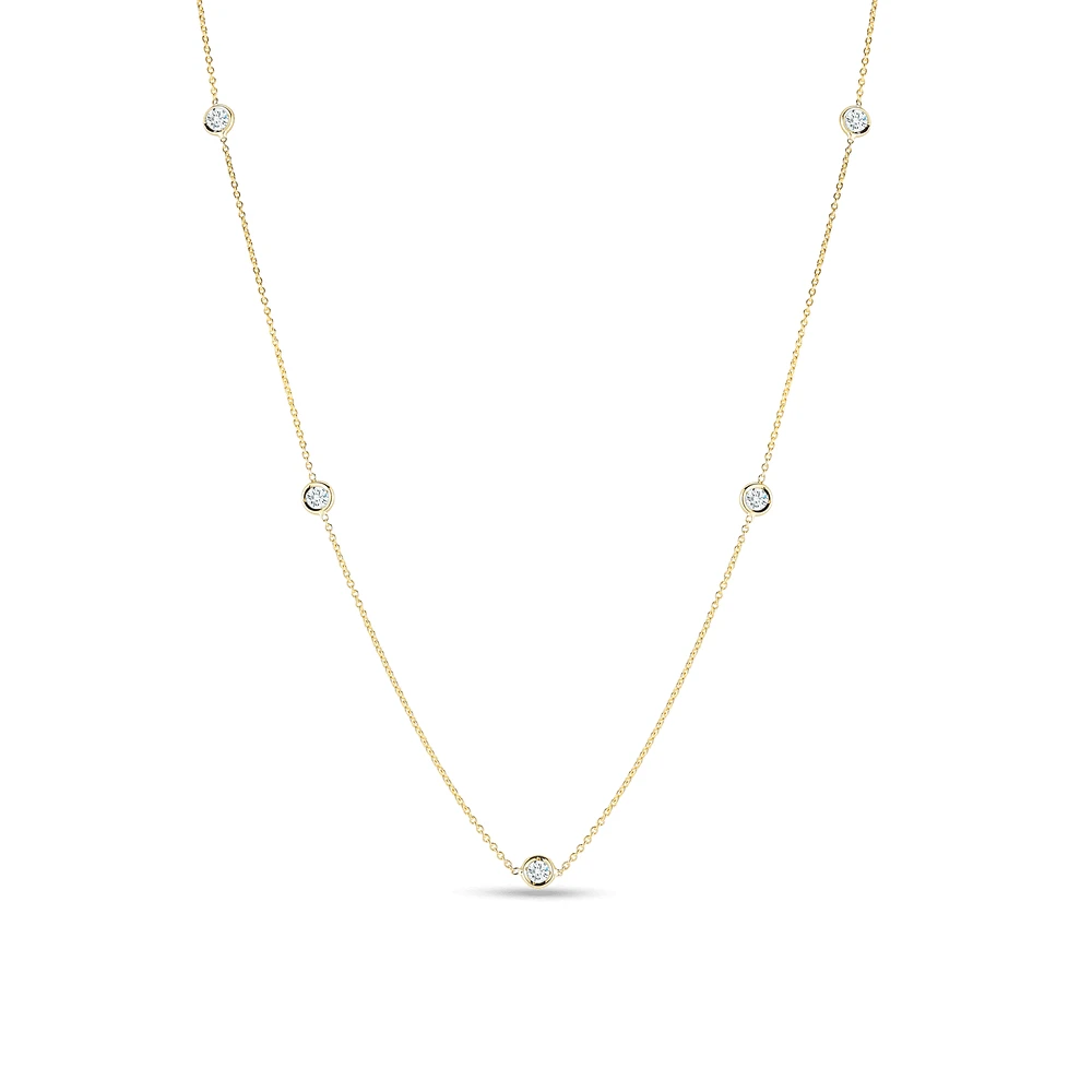 Shop diamonds by the inch 5 station necklace in Canada | La Maison MonacoShop