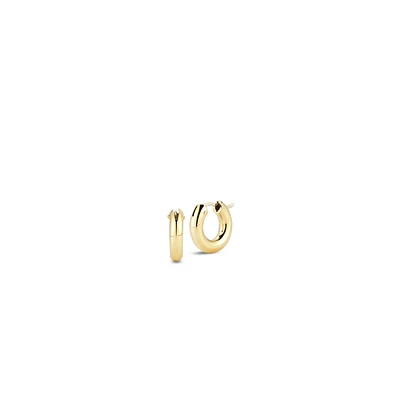 Shop designer gold small round hoop earrings in Canada | La Maison MonacoShop