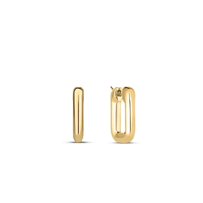Shop designer gold small square hoop earrings in Canada | La Maison MonacoShop
