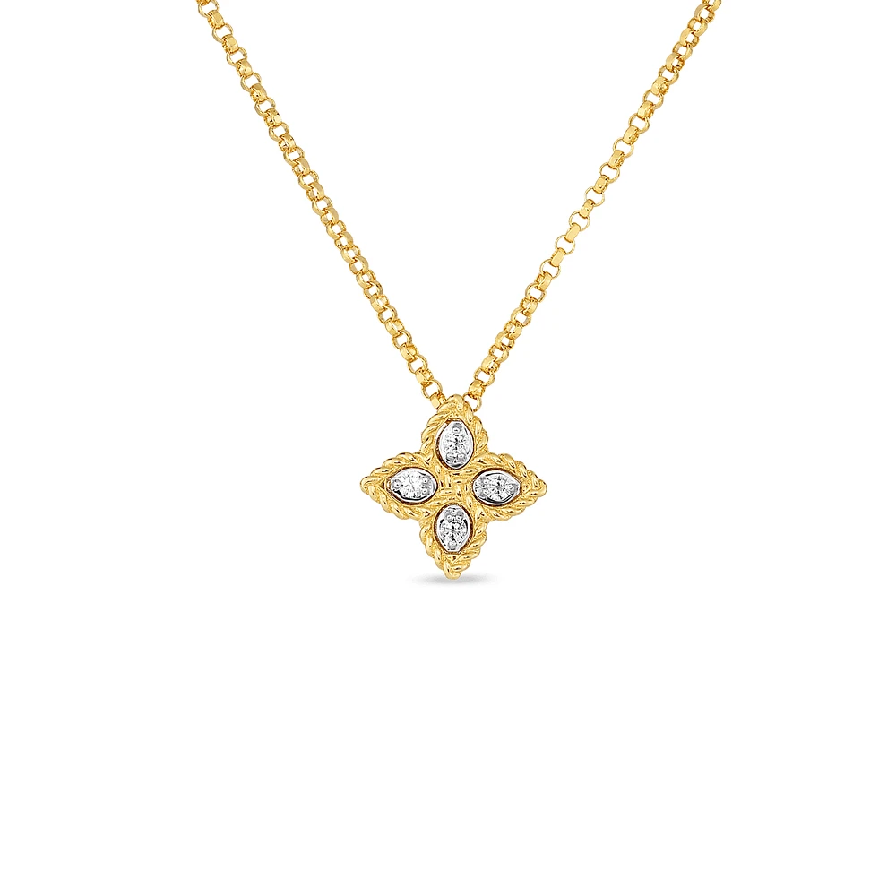 Shop princess flower diamond necklace in Canada | La Maison MonacoShop