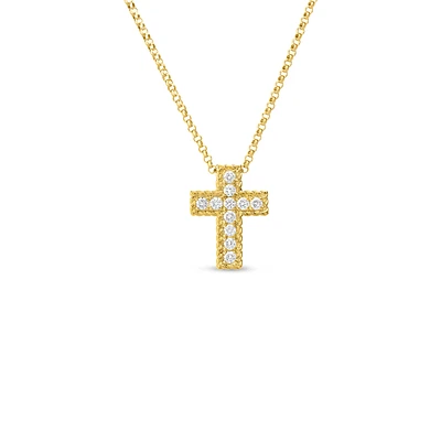 Shop princess diamond cross necklace in Canada | La Maison MonacoShop