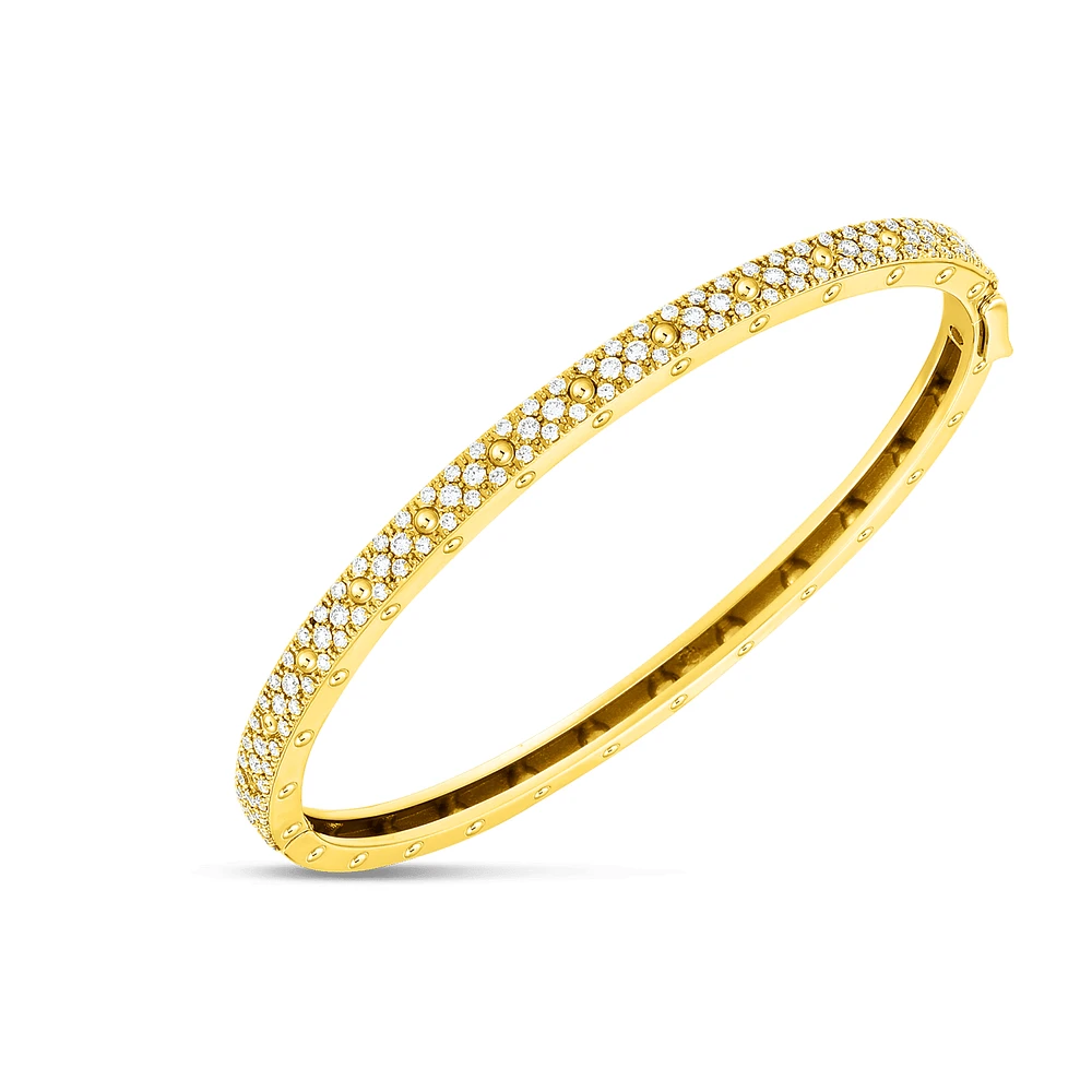Shop pois mois pave oval bangle in Canada | La Maison MonacoShop