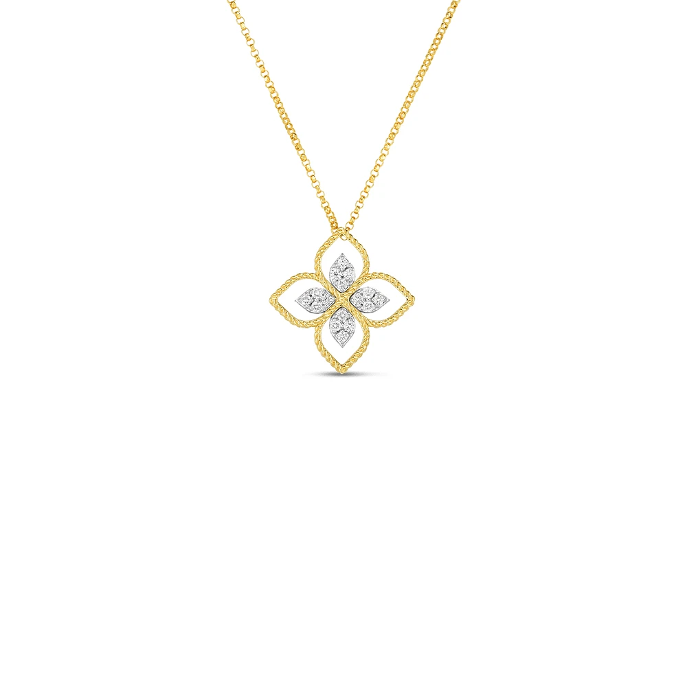 Shop principessa diamond flower necklace in Canada | La Maison MonacoShop