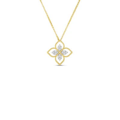Shop principessa diamond flower necklace in Canada | La Maison MonacoShop