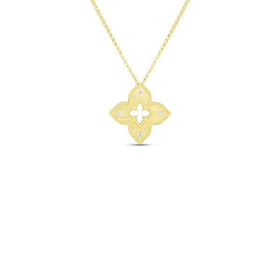 Shop petite venetian princess satin & diamond accent flower necklace in Canada | La Maison MonacoShop