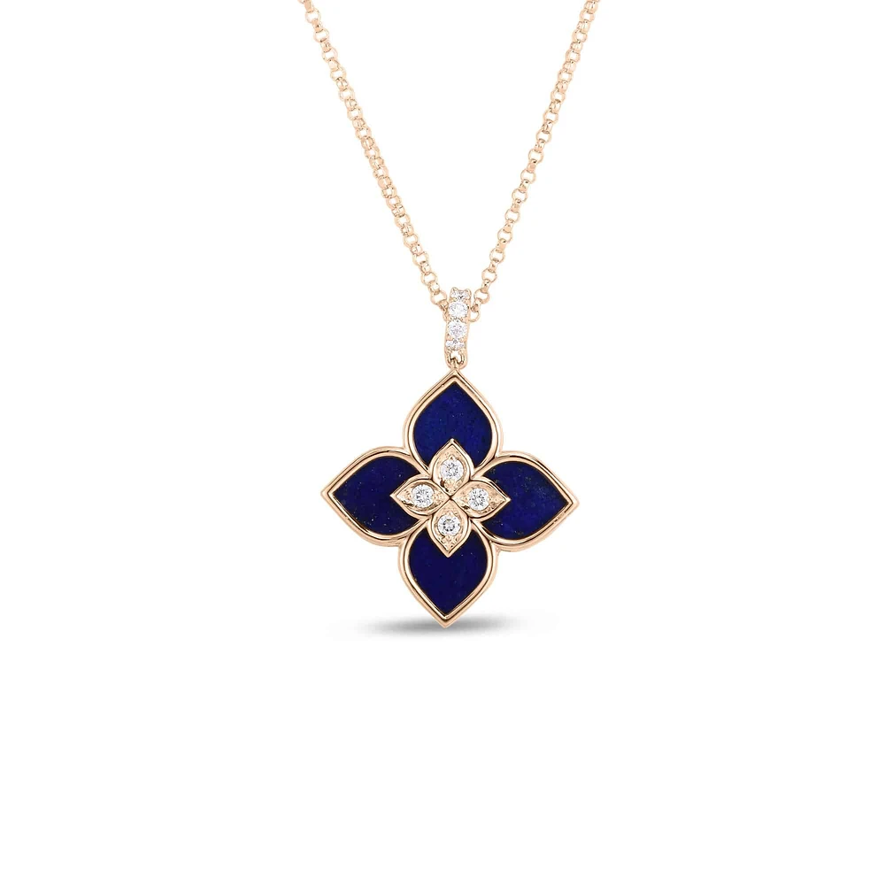 Shop venetian princess small lapis & diamond necklace in Canada | La Maison MonacoShop
