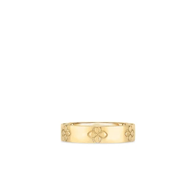 Shop love in verona thin ring band w. etched flowers in Canada | La Maison MonacoShop