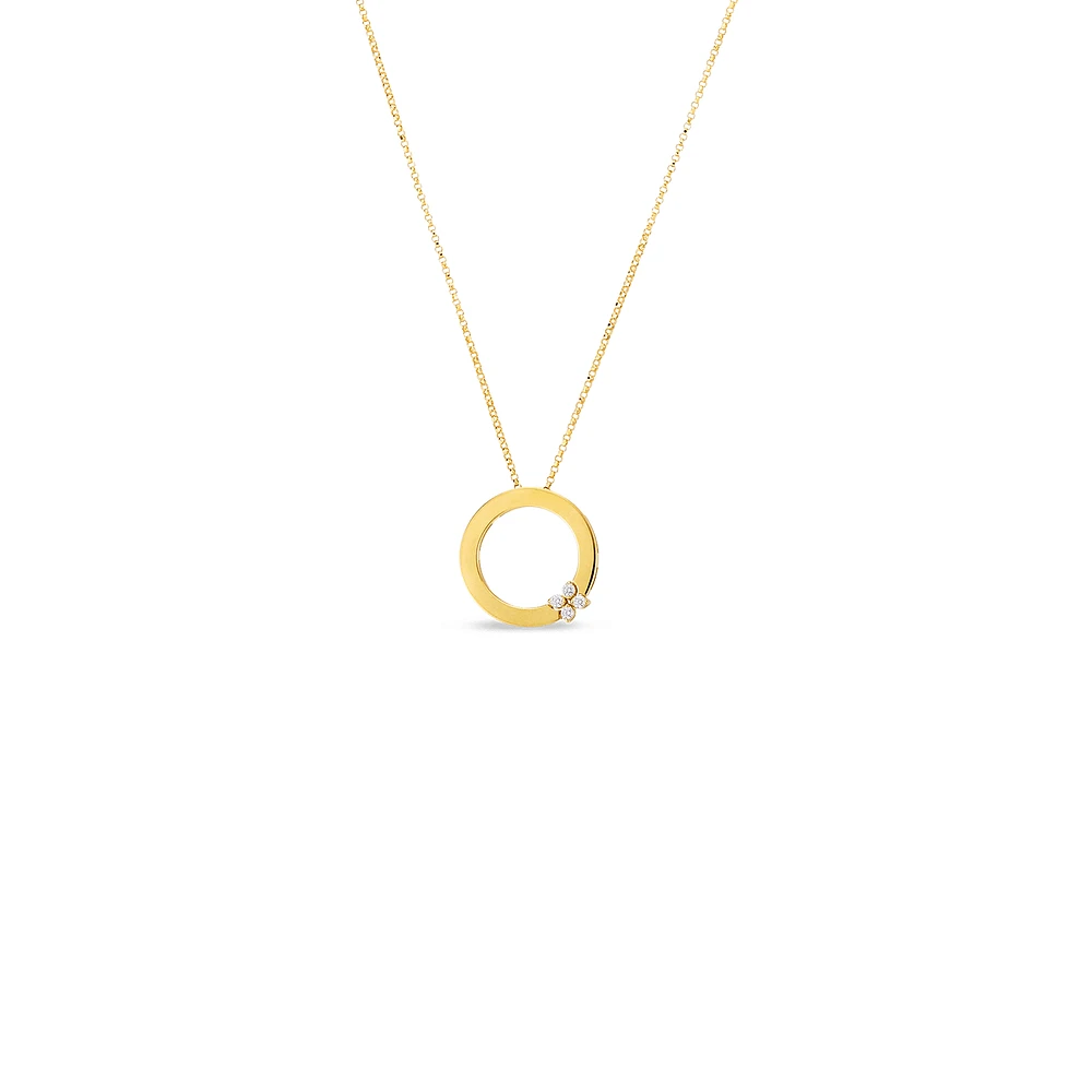 Shop love in verona circle of life diamond flower necklace in Canada | La Maison MonacoShop