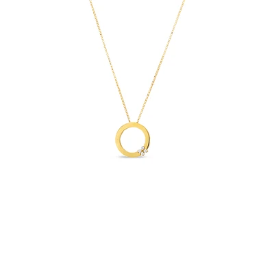 Shop love in verona circle of life diamond flower necklace in Canada | La Maison MonacoShop