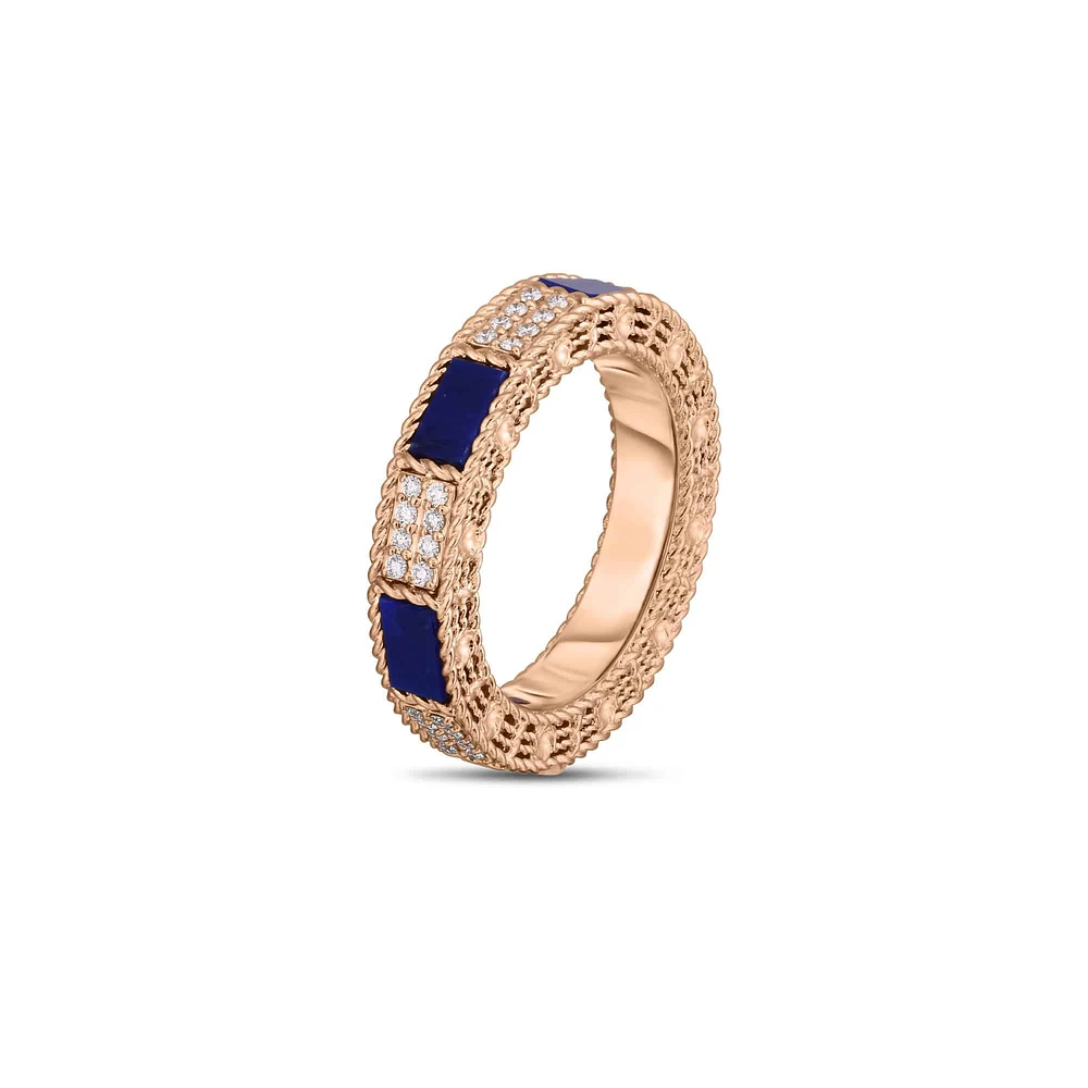 Shop blue lapis mosaic ring in Canada | La Maison MonacoShop