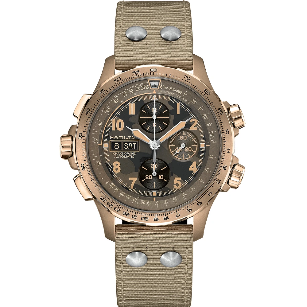 Shop khaki aviation x-wind auto chrono in Canada | La Maison MonacoShop