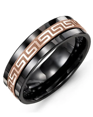 Shop men’s ancient greek key pattern wedding band in Canada | La Maison MonacoShop