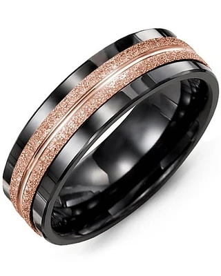 Shop men’s laser finish wedding ring in Canada | La Maison MonacoShop