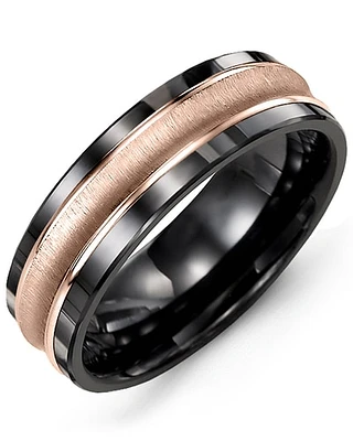 Shop men’s concave brush polished edges wedding band in Canada | La Maison MonacoShop