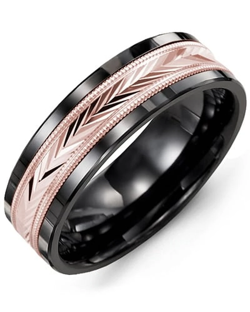 Shop men’s diamond-cut v wedding ring in Canada | La Maison MonacoShop