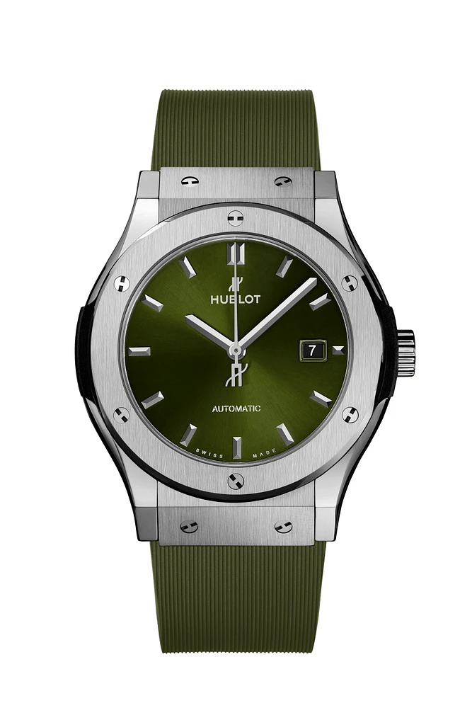 Shop classic fusion titanium green 42 mm in Canada | La Maison MonacoShop