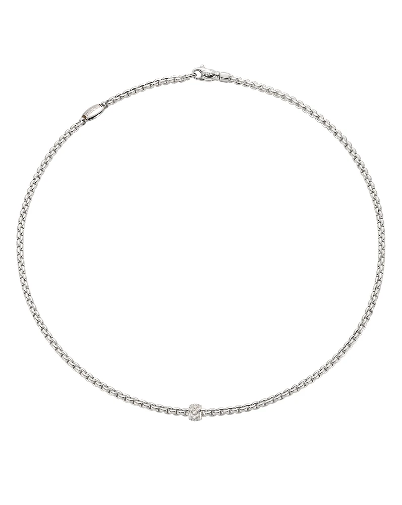 Shop 18 carat gold necklace with gold and diamond pave’ pendant in Canada | La Maison MonacoShop