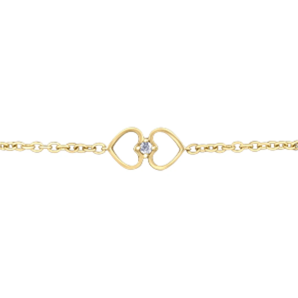 BRACELET À DIAMANTS EN OR 10K