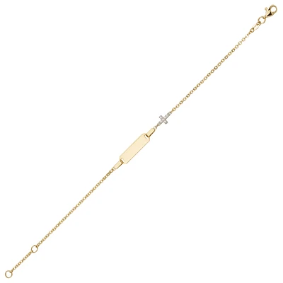 BRACELET OR JAUNE 10K - 7.5''