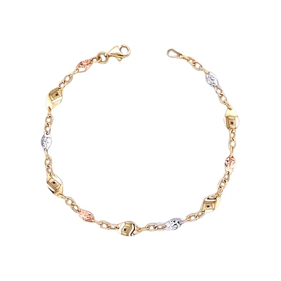 BRACELET EN OR 10K– 7.50