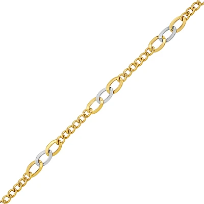 2 TONE 10K GOLD BRACELET- 7.50’’