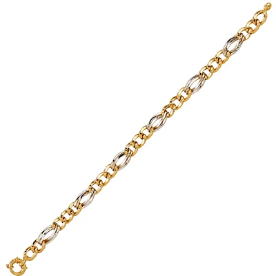 10K GOLD BRACELET - 7.25 "