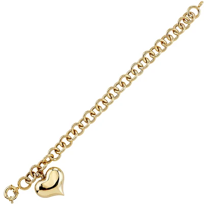 10K YELLOW GOLD BRACELET - 7.25''