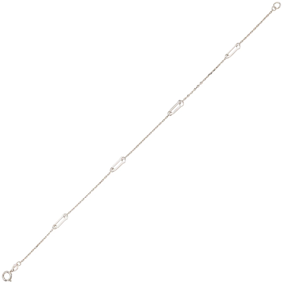 BRACELET OR BLANC 10K - 7.25''
