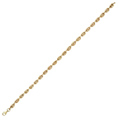 10K YELLOW GOLD BRACELET - 7.25''