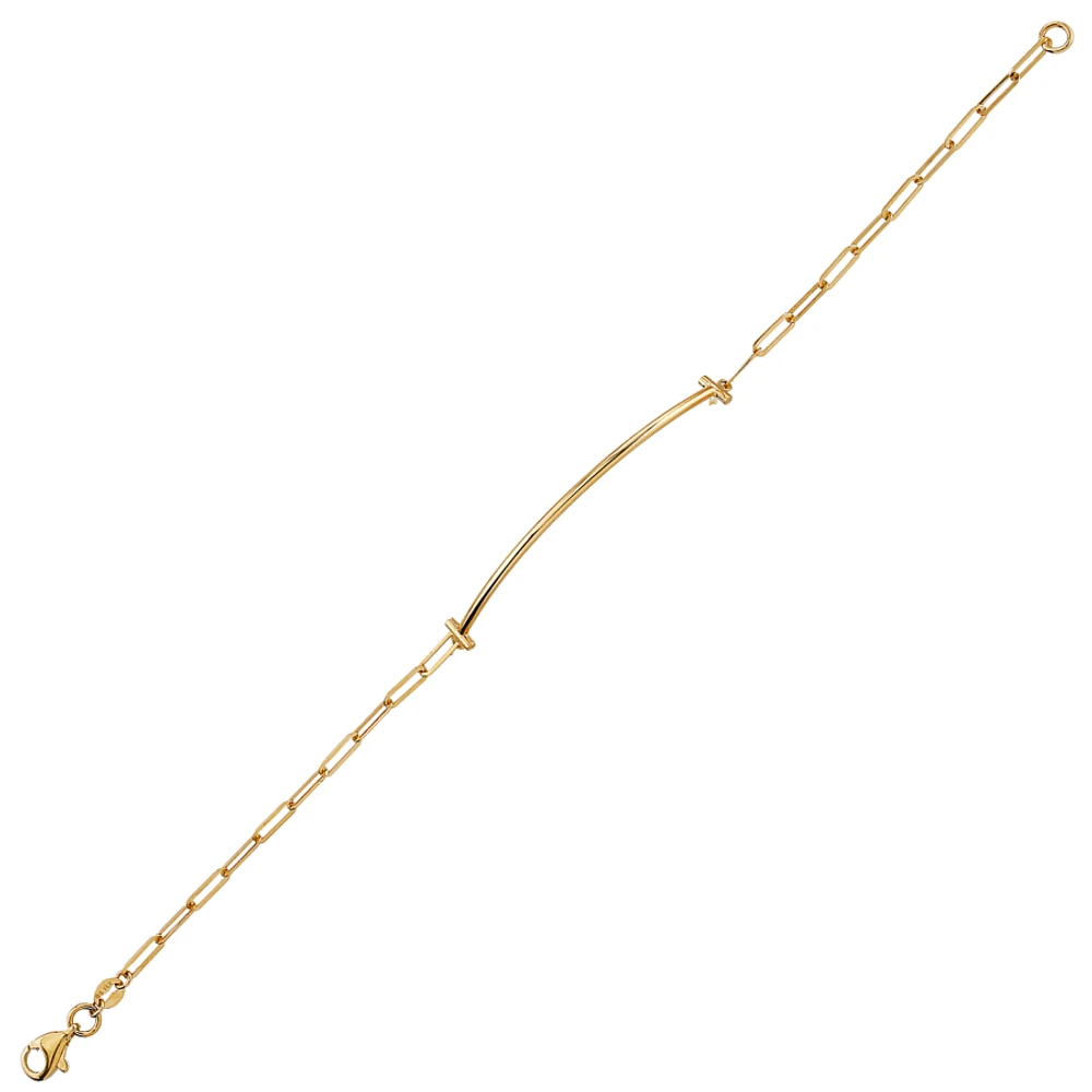 10K YELLOW GOLD BRACELET - 7.25''