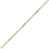10K 3-TONE GOLD BRACELET