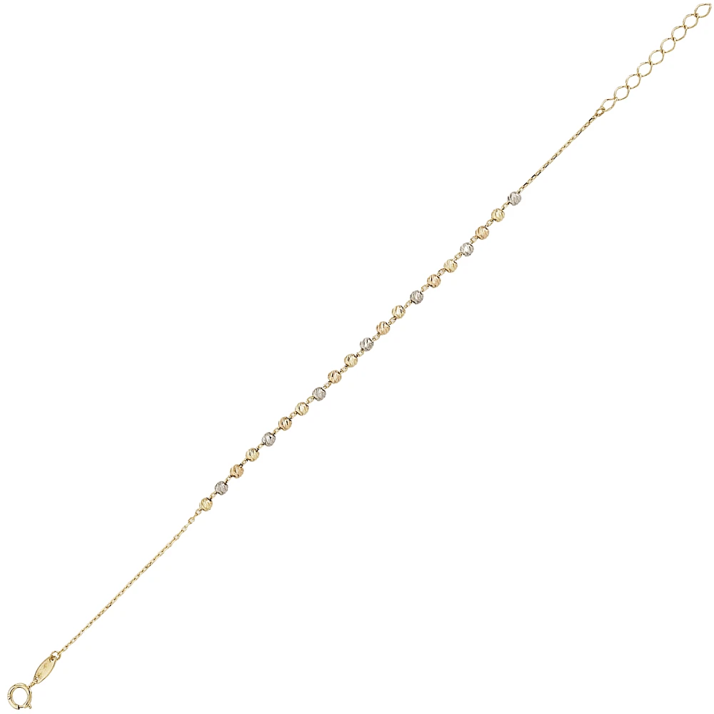 10K 3 TONE GOLD BRACELET