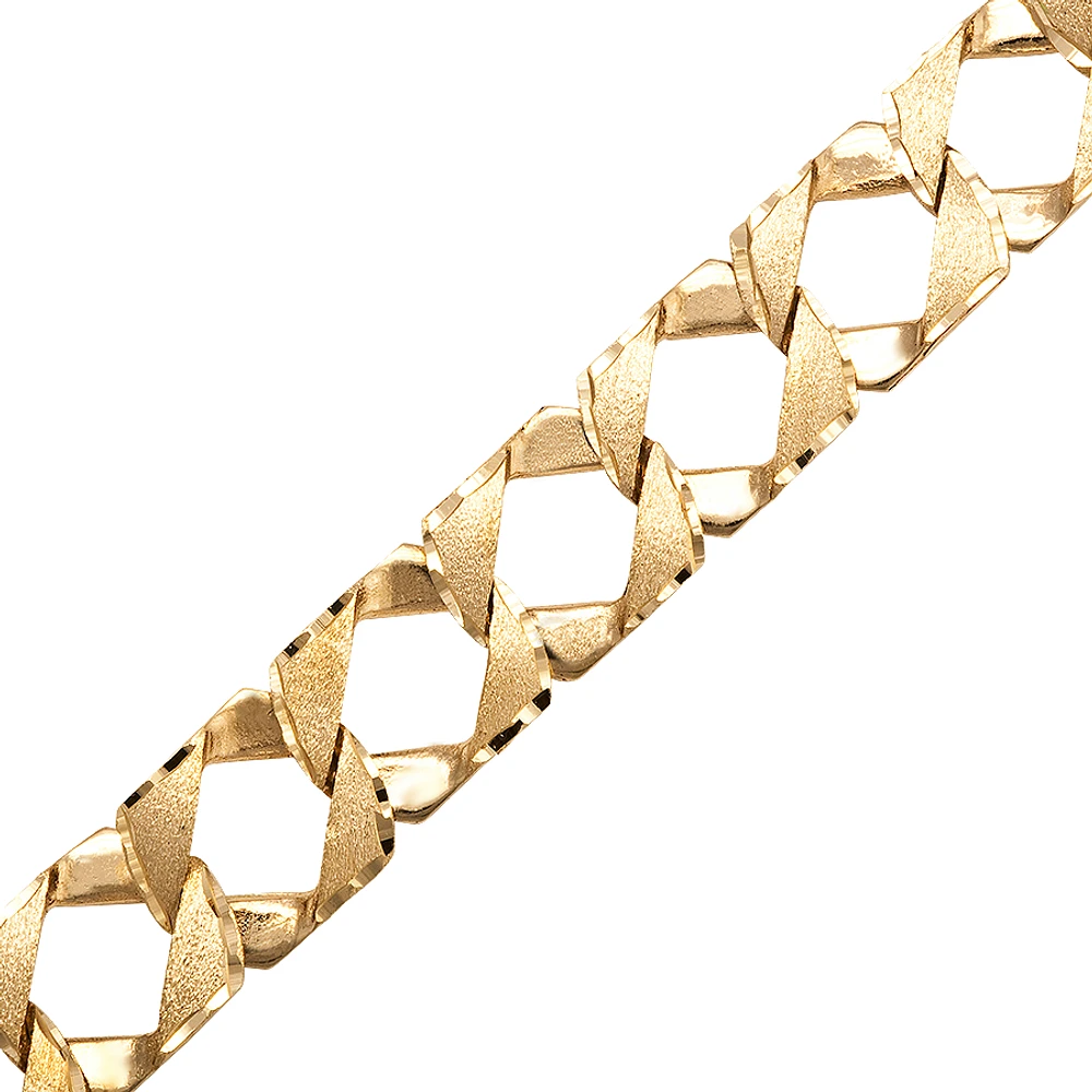 BRACELET EN OR 10K 8.5'' X 10MM