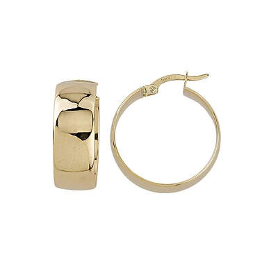 10K YELLOW GOLD EARRINGS 20MM