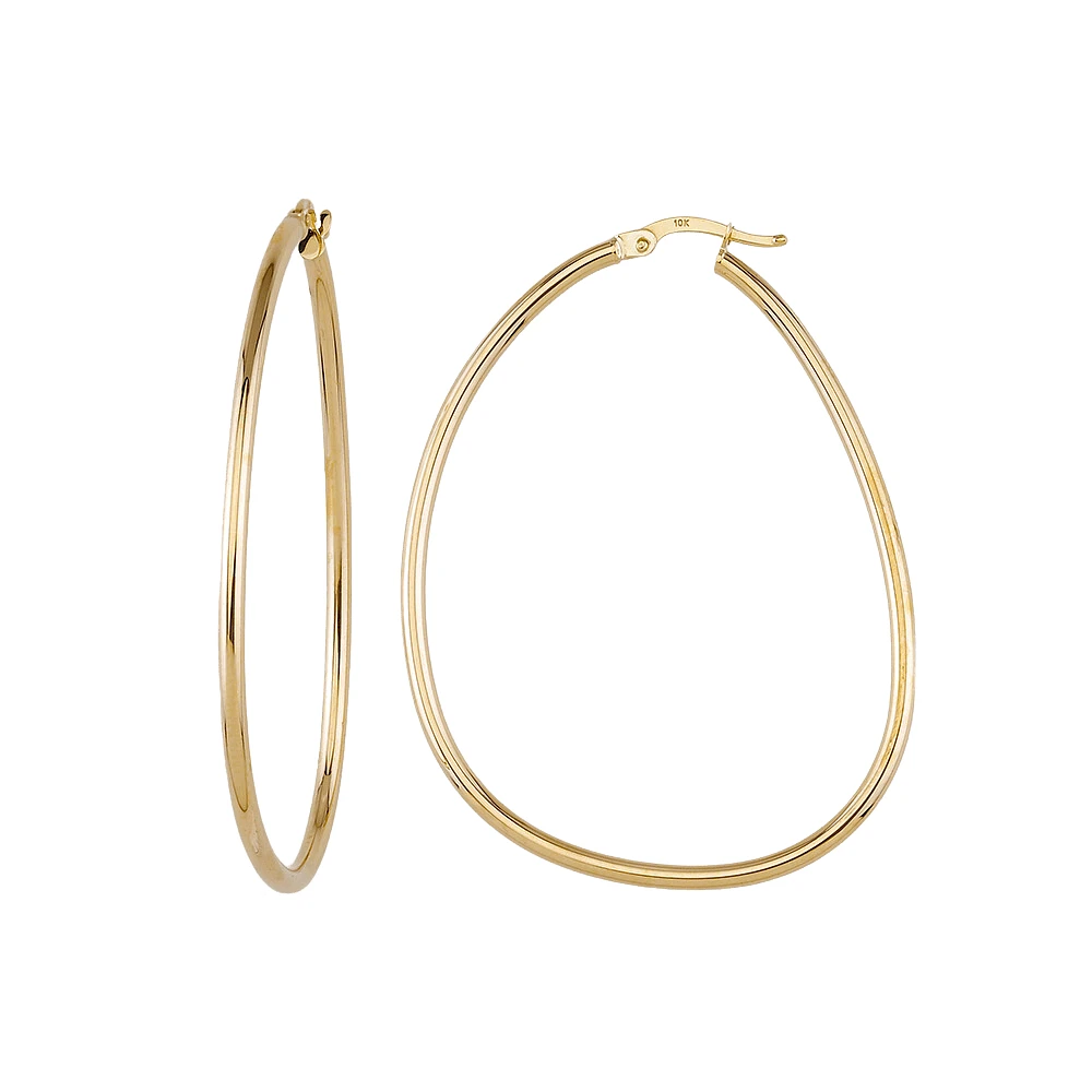 ANNEAUX OR JAUNE 10K - 40X50MM