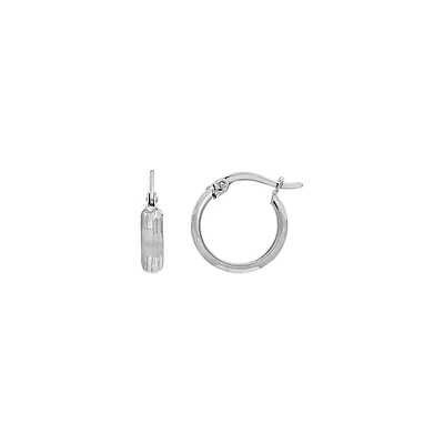 10K WHITE GOLD EARRINGS